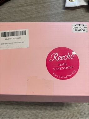 ReEcho Pink Hair Extensions Packaging - Light Pink
